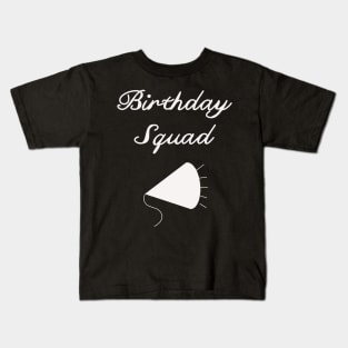 birthday squad party celebrating popper cheers design Kids T-Shirt